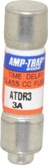 Ferraz Shawmut - 300 VDC, 600 VAC, 3 Amp, Time Delay General Purpose Fuse - Clip Mount, 1-1/2" OAL, 100 at DC, 200 at AC kA Rating, 13/32" Diam - Makers Industrial Supply