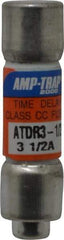 Ferraz Shawmut - 300 VDC, 600 VAC, 3.5 Amp, Time Delay General Purpose Fuse - Clip Mount, 1-1/2" OAL, 100 at DC, 200 at AC kA Rating, 13/32" Diam - Makers Industrial Supply