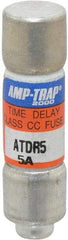 Ferraz Shawmut - 300 VDC, 600 VAC, 5 Amp, Time Delay General Purpose Fuse - Clip Mount, 1-1/2" OAL, 100 at DC, 200 at AC kA Rating, 13/32" Diam - Makers Industrial Supply