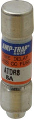 Ferraz Shawmut - 300 VDC, 600 VAC, 8 Amp, Time Delay General Purpose Fuse - Clip Mount, 1-1/2" OAL, 100 at DC, 200 at AC kA Rating, 13/32" Diam - Makers Industrial Supply