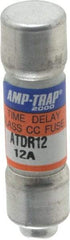 Ferraz Shawmut - 300 VDC, 600 VAC, 12 Amp, Time Delay General Purpose Fuse - Clip Mount, 1-1/2" OAL, 100 at DC, 200 at AC kA Rating, 13/32" Diam - Makers Industrial Supply