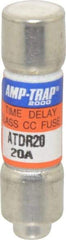 Ferraz Shawmut - 300 VDC, 600 VAC, 20 Amp, Time Delay General Purpose Fuse - Clip Mount, 1-1/2" OAL, 100 at DC, 200 at AC kA Rating, 13/32" Diam - Makers Industrial Supply