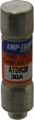 Ferraz Shawmut - 300 VDC, 600 VAC, 30 Amp, Time Delay General Purpose Fuse - Clip Mount, 1-1/2" OAL, 100 at DC, 200 at AC kA Rating, 13/32" Diam - Makers Industrial Supply