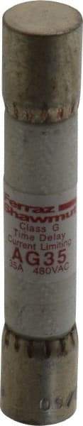 Ferraz Shawmut - 480 VAC, 35 Amp, Time Delay General Purpose Fuse - Clip Mount, 2-1/4" OAL, 100 at AC kA Rating, 13/32" Diam - Makers Industrial Supply