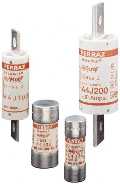 Ferraz Shawmut - 300 VDC, 600 VAC, 35 Amp, Fast-Acting General Purpose Fuse - Clip Mount, 2-3/8" OAL, 100 at DC, 200 at AC kA Rating, 1-1/16" Diam - Makers Industrial Supply