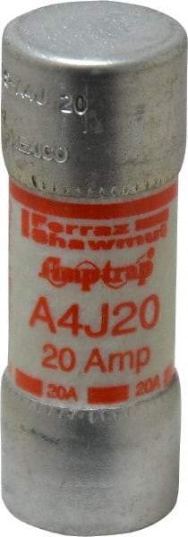 Ferraz Shawmut - 300 VDC, 600 VAC, 20 Amp, Fast-Acting General Purpose Fuse - Clip Mount, 2-1/4" OAL, 100 at DC, 200 at AC kA Rating, 13/16" Diam - Makers Industrial Supply