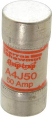 Ferraz Shawmut - 300 VDC, 600 VAC, 50 Amp, Fast-Acting General Purpose Fuse - Clip Mount, 2-3/8" OAL, 100 at DC, 200 at AC kA Rating, 1-1/16" Diam - Makers Industrial Supply