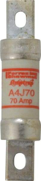 Ferraz Shawmut - 300 VDC, 600 VAC, 70 Amp, Fast-Acting General Purpose Fuse - Clip Mount, 4-5/8" OAL, 100 at DC, 200 at AC kA Rating, 1-1/8" Diam - Makers Industrial Supply