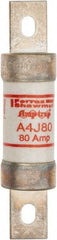 Ferraz Shawmut - 300 VDC, 600 VAC, 80 Amp, Fast-Acting General Purpose Fuse - Clip Mount, 4-5/8" OAL, 100 at DC, 200 at AC kA Rating, 1-1/8" Diam - Makers Industrial Supply