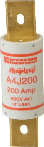 Ferraz Shawmut - 300 VDC, 600 VAC, 200 Amp, Fast-Acting General Purpose Fuse - Clip Mount, 5-3/4" OAL, 100 at DC, 200 at AC kA Rating, 1-5/8" Diam - Makers Industrial Supply