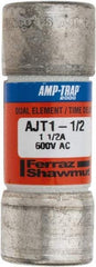 Ferraz Shawmut - 500 VDC, 600 VAC, 1.5 Amp, Time Delay General Purpose Fuse - Clip Mount, 2-1/4" OAL, 100 at DC, 200 at AC, 300 (Self-Certified) kA Rating, 13/16" Diam - Makers Industrial Supply