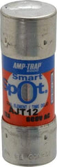 Ferraz Shawmut - 500 VDC, 600 VAC, 12 Amp, Time Delay General Purpose Fuse - Clip Mount, 2-1/4" OAL, 100 at DC, 200 at AC, 300 (Self-Certified) kA Rating, 13/16" Diam - Makers Industrial Supply