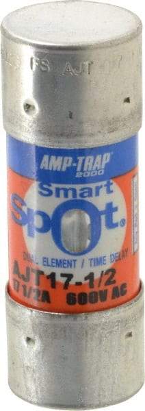 Ferraz Shawmut - 500 VDC, 600 VAC, 17.5 Amp, Time Delay General Purpose Fuse - Clip Mount, 2-1/4" OAL, 100 at DC, 200 at AC, 300 (Self-Certified) kA Rating, 13/16" Diam - Makers Industrial Supply