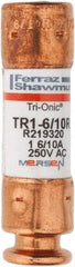 Ferraz Shawmut - 250 VAC/VDC, 1.6 Amp, Time Delay General Purpose Fuse - Clip Mount, 50.8mm OAL, 20 at DC, 200 at AC kA Rating, 9/16" Diam - Makers Industrial Supply