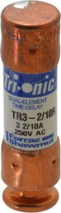 Ferraz Shawmut - 160 VDC, 250 VAC, 3.2 Amp, Time Delay General Purpose Fuse - Clip Mount, 50.8mm OAL, 20 at DC, 200 at AC kA Rating, 9/16" Diam - Makers Industrial Supply