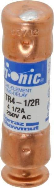 Ferraz Shawmut - 160 VDC, 250 VAC, 4.5 Amp, Time Delay General Purpose Fuse - Clip Mount, 50.8mm OAL, 20 at DC, 200 at AC kA Rating, 9/16" Diam - Makers Industrial Supply