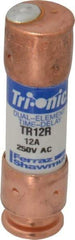 Ferraz Shawmut - 160 VDC, 250 VAC, 12 Amp, Time Delay General Purpose Fuse - Clip Mount, 50.8mm OAL, 20 at DC, 200 at AC kA Rating, 9/16" Diam - Makers Industrial Supply