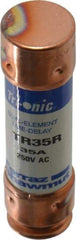 Ferraz Shawmut - 250 VAC/VDC, 35 Amp, Time Delay General Purpose Fuse - Clip Mount, 76.2mm OAL, 20 at DC, 200 at AC kA Rating, 13/16" Diam - Makers Industrial Supply