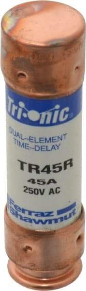 Ferraz Shawmut - 250 VAC/VDC, 45 Amp, Time Delay General Purpose Fuse - Clip Mount, 76.2mm OAL, 20 at DC, 200 at AC kA Rating, 13/16" Diam - Makers Industrial Supply