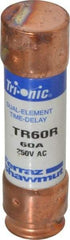 Ferraz Shawmut - 250 VAC/VDC, 60 Amp, Time Delay General Purpose Fuse - Clip Mount, 76.2mm OAL, 20 at DC, 200 at AC kA Rating, 13/16" Diam - Makers Industrial Supply