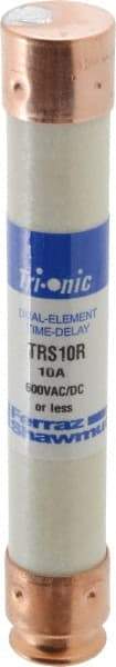 Ferraz Shawmut - 600 VAC/VDC, 10 Amp, Time Delay General Purpose Fuse - Clip Mount, 127mm OAL, 20 at DC, 200 at AC kA Rating, 13/16" Diam - Makers Industrial Supply