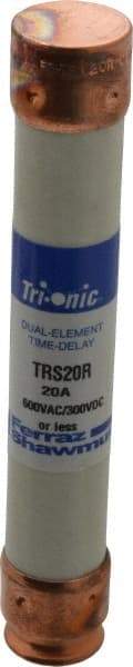 Ferraz Shawmut - 300 VDC, 600 VAC, 20 Amp, Time Delay General Purpose Fuse - Clip Mount, 127mm OAL, 20 at DC, 200 at AC kA Rating, 13/16" Diam - Makers Industrial Supply