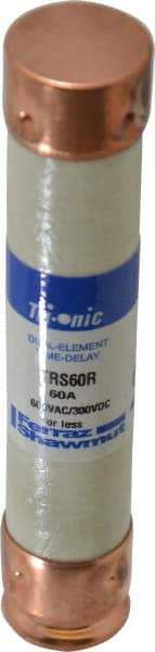 Ferraz Shawmut - 300 VDC, 600 VAC, 60 Amp, Time Delay General Purpose Fuse - Clip Mount, 5-1/2" OAL, 20 at DC, 200 at AC kA Rating, 1-1/16" Diam - Makers Industrial Supply