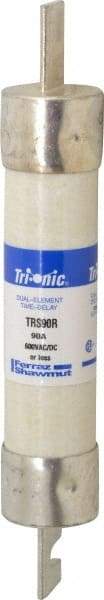 Ferraz Shawmut - 600 VAC/VDC, 90 Amp, Time Delay General Purpose Fuse - Clip Mount, 7-7/8" OAL, 100 at DC, 200 at AC kA Rating, 1-5/16" Diam - Makers Industrial Supply