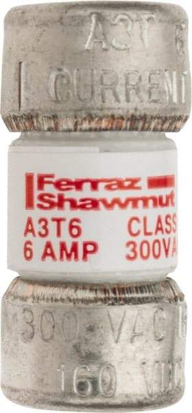 Ferraz Shawmut - 160 VDC, 300 VAC, 6 Amp, Fast-Acting General Purpose Fuse - Clip Mount, 7/8" OAL, 200 at AC, 50 at DC kA Rating, 13/32" Diam - Makers Industrial Supply