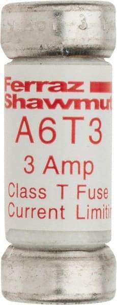 Ferraz Shawmut - 300 VDC, 600 VAC, 3 Amp, Fast-Acting General Purpose Fuse - Clip Mount, 1-1/2" OAL, 100 at DC, 200 at AC kA Rating, 9/16" Diam - Makers Industrial Supply