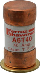 Ferraz Shawmut - 300 VDC, 600 VAC, 40 Amp, Fast-Acting General Purpose Fuse - Clip Mount, 1-9/16" OAL, 100 at DC, 200 at AC kA Rating, 13/16" Diam - Makers Industrial Supply