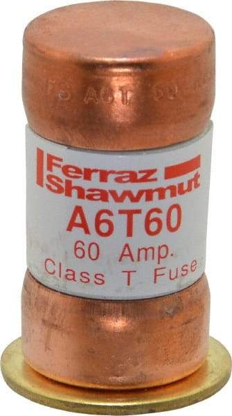 Ferraz Shawmut - 300 VDC, 600 VAC, 60 Amp, Fast-Acting General Purpose Fuse - Clip Mount, 1-9/16" OAL, 100 at DC, 200 at AC kA Rating, 13/16" Diam - Makers Industrial Supply