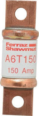 Ferraz Shawmut - 300 VDC, 600 VAC, 150 Amp, Fast-Acting General Purpose Fuse - Bolt-on Mount, 3-1/4" OAL, 100 at DC, 200 at AC kA Rating, 1-1/16" Diam - Makers Industrial Supply