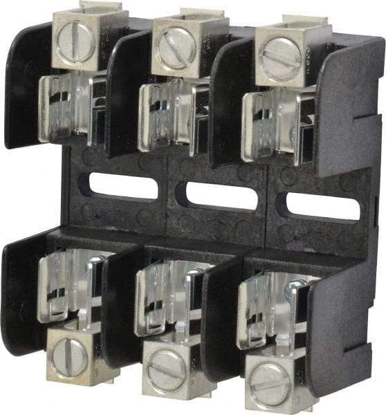 Ferraz Shawmut - 3 Pole, 250 VAC/VDC, 30 Amp, Screw Mount Fuse Block - 3 Inch Long x 3 Inch Wide x 1.38 Inch High Block - Makers Industrial Supply