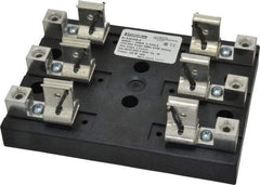 Ferraz Shawmut - 3 Pole, 6 to 2/0 AWG, 600 VAC/VDC, 100 Amp, Screw Mount Fuse Block - 4 Inch Long x 4.65 Inch Wide x 2.21 Inch High Block - Makers Industrial Supply