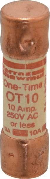 Ferraz Shawmut - 250 VAC/VDC, 10 Amp, Fast-Acting General Purpose Fuse - Clip Mount, 50.8mm OAL, 20 at DC, 50 at AC kA Rating, 9/16" Diam - Makers Industrial Supply