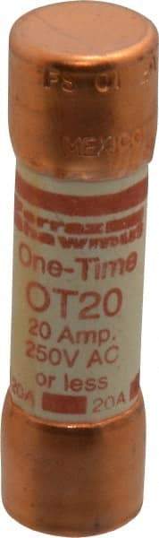 Ferraz Shawmut - 250 VAC/VDC, 20 Amp, Fast-Acting General Purpose Fuse - Clip Mount, 50.8mm OAL, 20 at DC, 50 at AC kA Rating, 9/16" Diam - Makers Industrial Supply