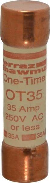 Ferraz Shawmut - 250 VAC/VDC, 35 Amp, Fast-Acting General Purpose Fuse - Clip Mount, 76.2mm OAL, 20 at DC, 50 at AC kA Rating, 13/16" Diam - Makers Industrial Supply