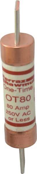 Ferraz Shawmut - 250 VAC/VDC, 80 Amp, Fast-Acting General Purpose Fuse - Clip Mount, 5-7/8" OAL, 20 at DC, 50 at AC kA Rating, 1-1/16" Diam - Makers Industrial Supply