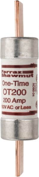 Ferraz Shawmut - 250 VAC/VDC, 200 Amp, Fast-Acting General Purpose Fuse - Clip Mount, 7-1/8" OAL, 20 at DC, 50 at AC kA Rating, 1-9/16" Diam - Makers Industrial Supply