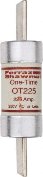 Ferraz Shawmut - 250 VAC/VDC, 225 Amp, Fast-Acting General Purpose Fuse - Clip Mount, 8-5/8" OAL, 20 at DC, 50 at AC kA Rating, 2-1/16" Diam - Makers Industrial Supply