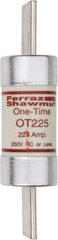 Ferraz Shawmut - 250 VAC/VDC, 225 Amp, Fast-Acting General Purpose Fuse - Clip Mount, 8-5/8" OAL, 20 at DC, 50 at AC kA Rating, 2-1/16" Diam - Makers Industrial Supply