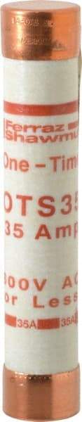 Ferraz Shawmut - 300 VDC, 600 VAC, 35 Amp, Fast-Acting General Purpose Fuse - Clip Mount, 5-1/2" OAL, 20 at DC, 50 at AC kA Rating, 1-1/16" Diam - Makers Industrial Supply