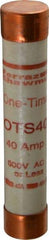 Ferraz Shawmut - 300 VDC, 600 VAC, 40 Amp, Fast-Acting General Purpose Fuse - Clip Mount, 5-1/2" OAL, 20 at DC, 50 at AC kA Rating, 1-1/16" Diam - Makers Industrial Supply