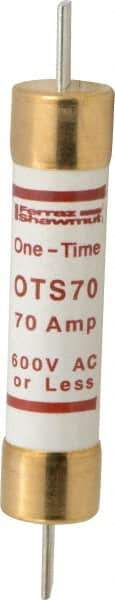 Ferraz Shawmut - 300 VDC, 600 VAC, 70 Amp, Fast-Acting General Purpose Fuse - Clip Mount, 7-7/8" OAL, 20 at DC, 50 at AC kA Rating, 1-5/16" Diam - Makers Industrial Supply