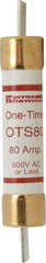 Ferraz Shawmut - 300 VDC, 600 VAC, 80 Amp, Fast-Acting General Purpose Fuse - Clip Mount, 7-7/8" OAL, 20 at DC, 50 at AC kA Rating, 1-5/16" Diam - Makers Industrial Supply