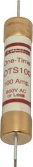 Ferraz Shawmut - 300 VDC, 600 VAC, 100 Amp, Fast-Acting General Purpose Fuse - Clip Mount, 7-7/8" OAL, 20 at DC, 50 at AC kA Rating, 1-5/16" Diam - Makers Industrial Supply