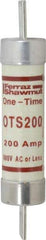 Ferraz Shawmut - 300 VDC, 600 VAC, 200 Amp, Fast-Acting General Purpose Fuse - Clip Mount, 9-5/8" OAL, 20 at DC, 50 at AC kA Rating, 1-13/16" Diam - Makers Industrial Supply