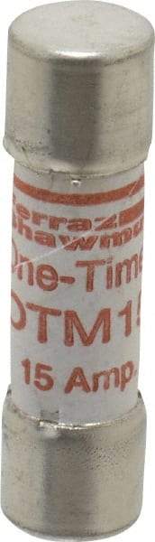 Ferraz Shawmut - 250 VAC, 15 Amp, Fast-Acting Midget Fuse - Clip Mount, 1-1/2" OAL, 10 at AC kA Rating, 13/32" Diam - Makers Industrial Supply