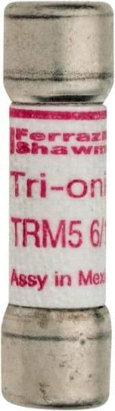 Ferraz Shawmut - 250 VAC, 5.6 Amp, Time Delay General Purpose Fuse - Clip Mount, 1-1/2" OAL, 10 at AC kA Rating, 13/32" Diam - Makers Industrial Supply